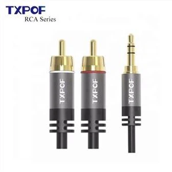 3.5mm RCA محول كابل الصوت ستيريو