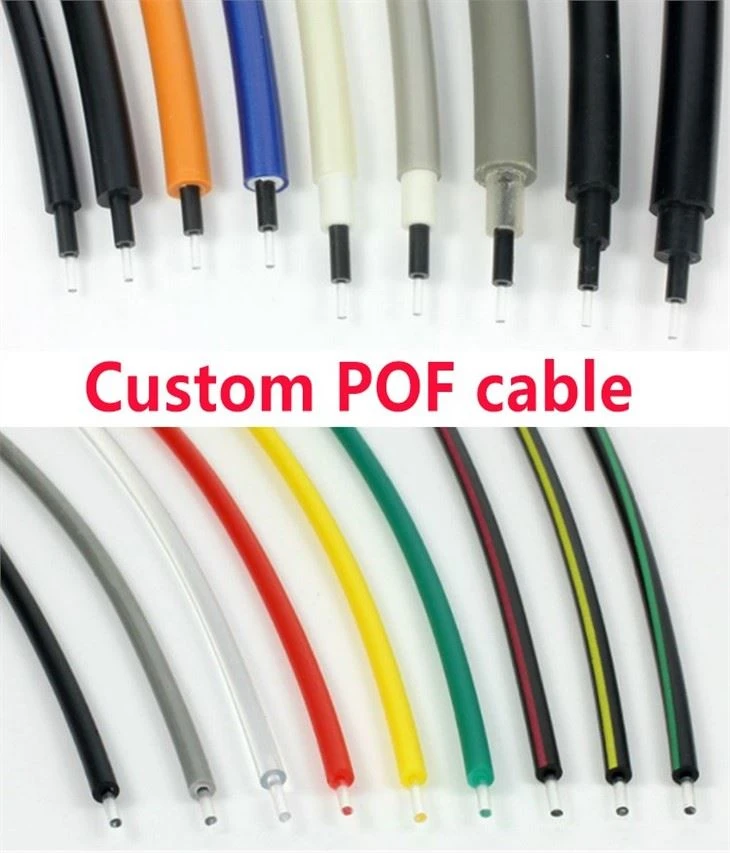 PE,PVC Jacketed Plastic Optical Fiber Cable